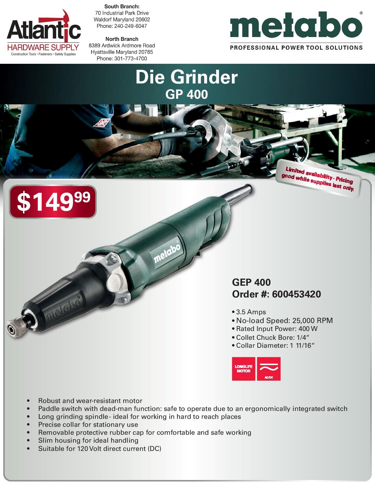 Specials Atlantic Hardware Supply